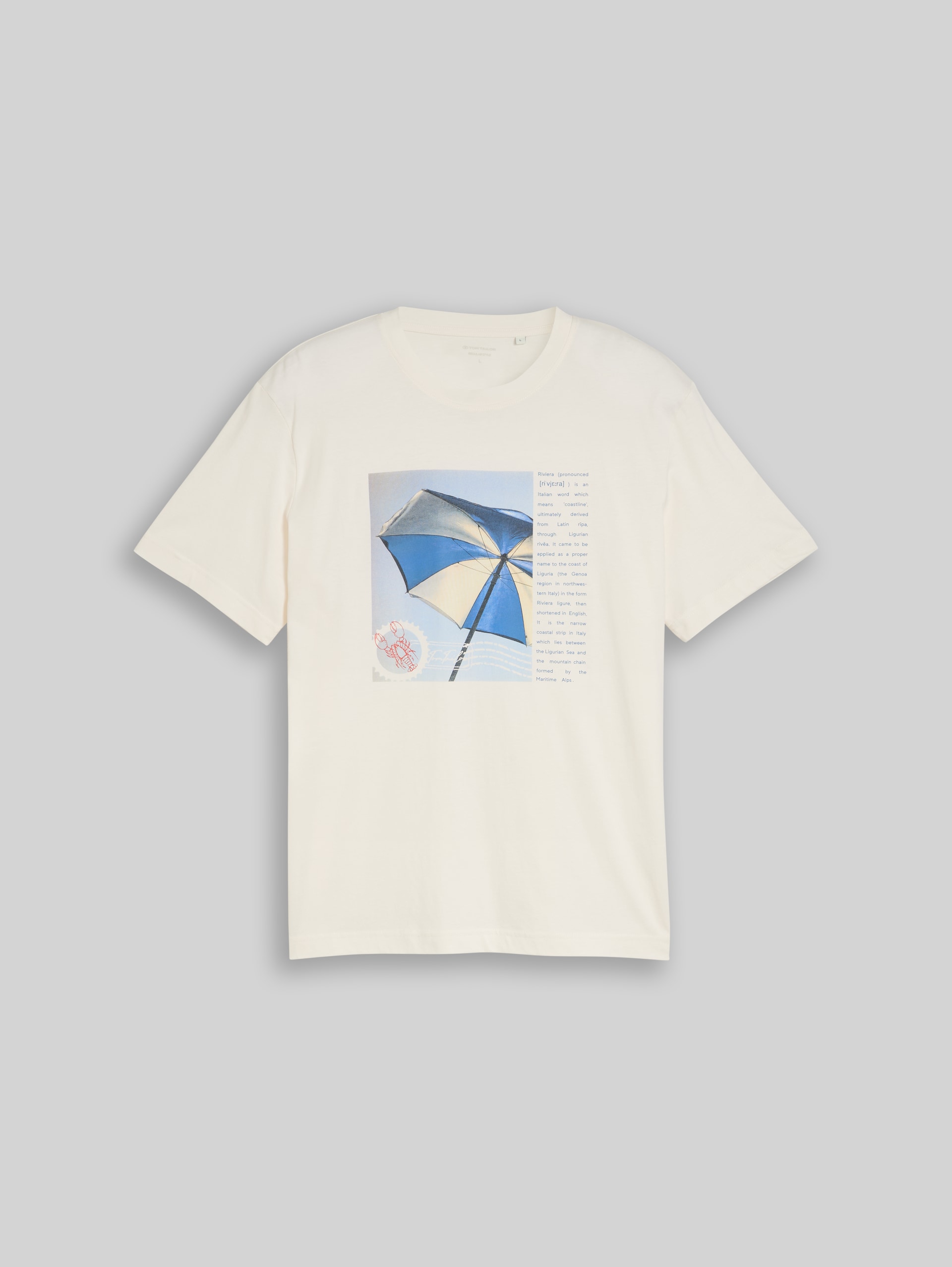 T-shirt with photo print - Gardenia White - Front product view