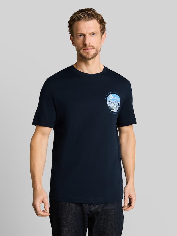 T-shirt avec imprimé photo par Men, sky captain blue