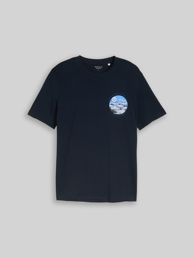 T-shirt avec imprimé photo par Men, sky captain blue