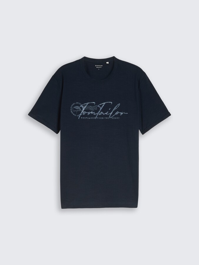 T-Shirt mit Logo-Print von Men, sky captain blue