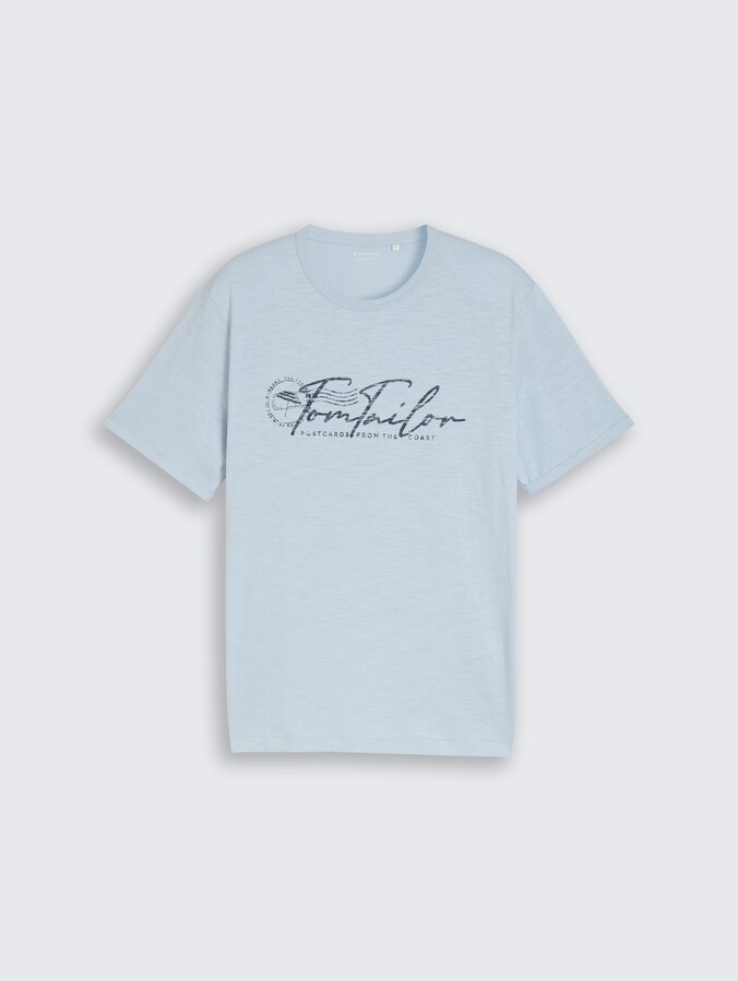 T-Shirt mit Logo-Print von Men, light blue grey