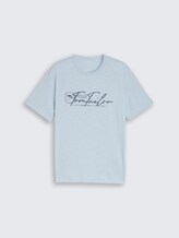 Tee shirt avec logo imprimé - light blue grey - Vue de face du produit