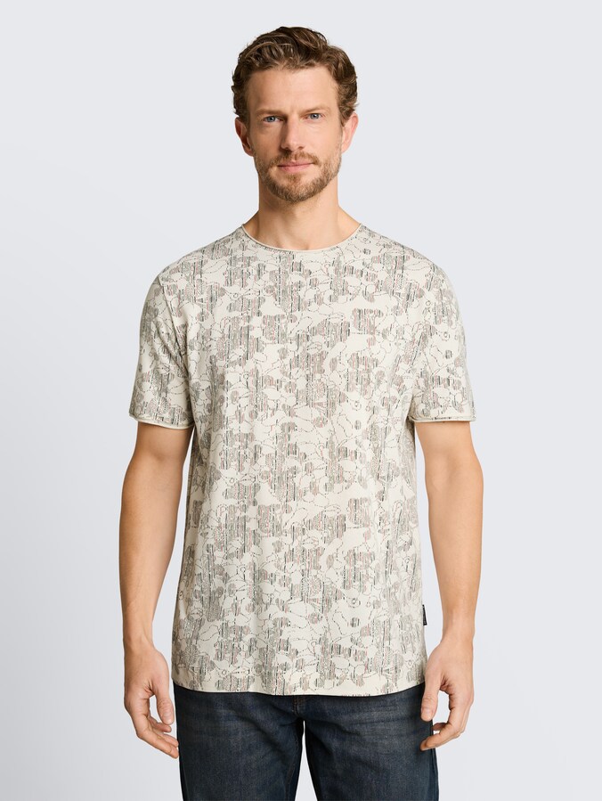 T-Shirt mit Allover-Print von Men, off white irregular design