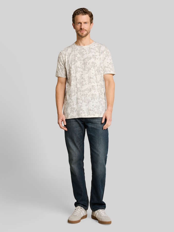 T-Shirt mit Allover-Print von Men, off white irregular design