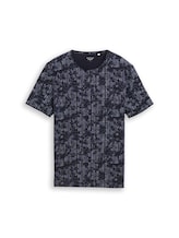 Niet geselecteerd, T-shirt met all-over print door Tom Tailor, blauw