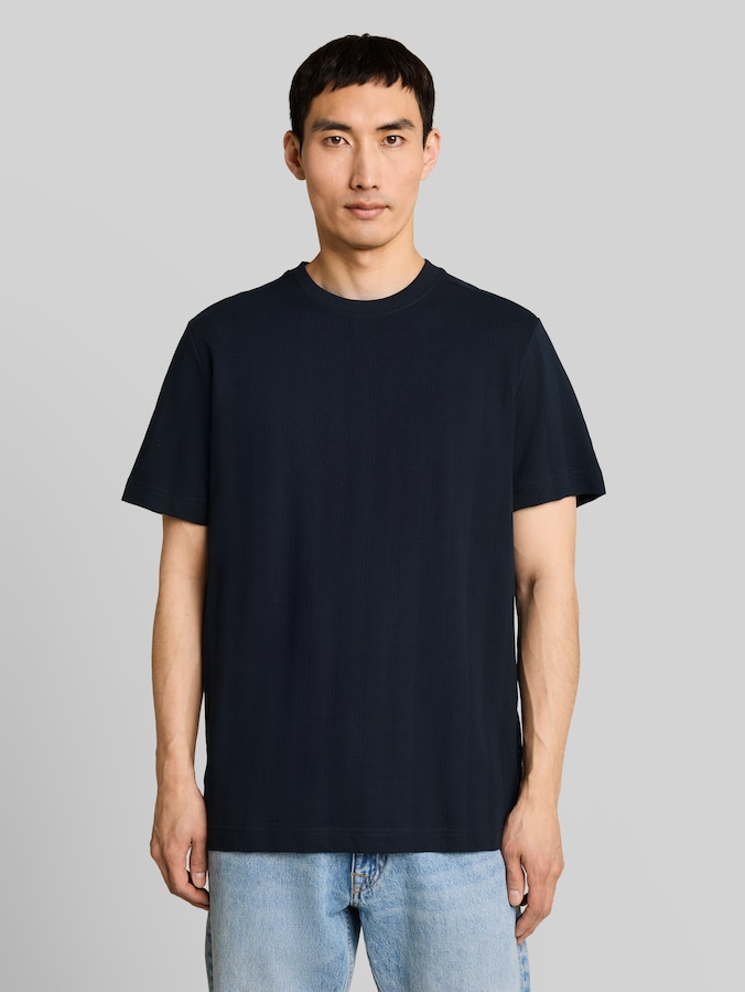 T-shirt en coton par Men, sky captain blue