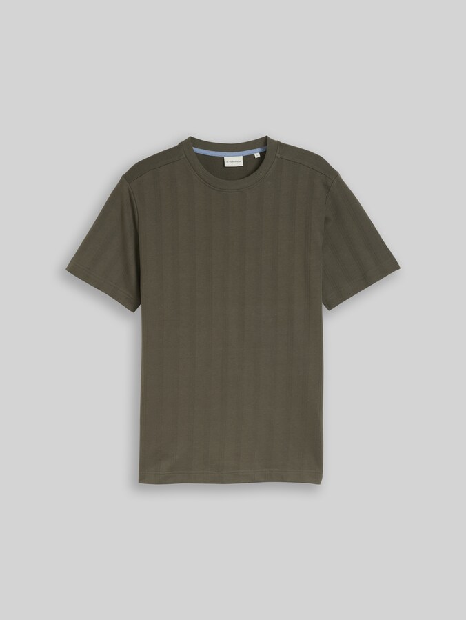 T-shirt en coton par Men, deep leaf green