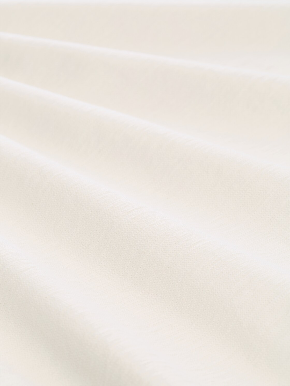 T-Shirt mit Ottoman-Struktur - Gardenia White - Material-Ansicht