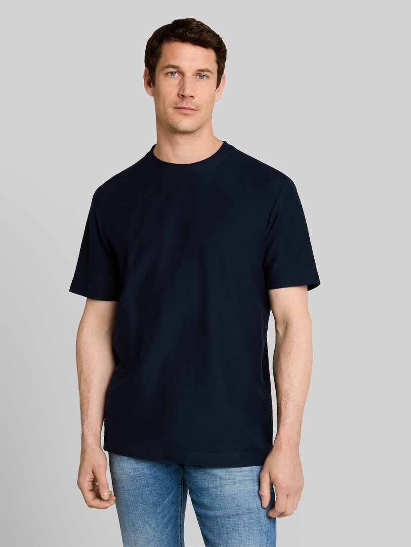 T-shirt met ottoman-structuur door Men, sky captain blue