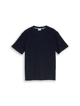 Nicht ausgewählt, T-Shirt mit Ottoman-Struktur von Tom Tailor, blau