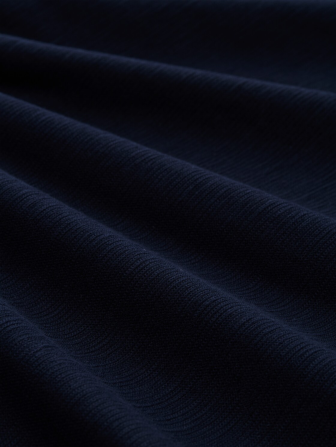 T-Shirt mit Ottoman-Struktur - sky captain blue - Material-Ansicht