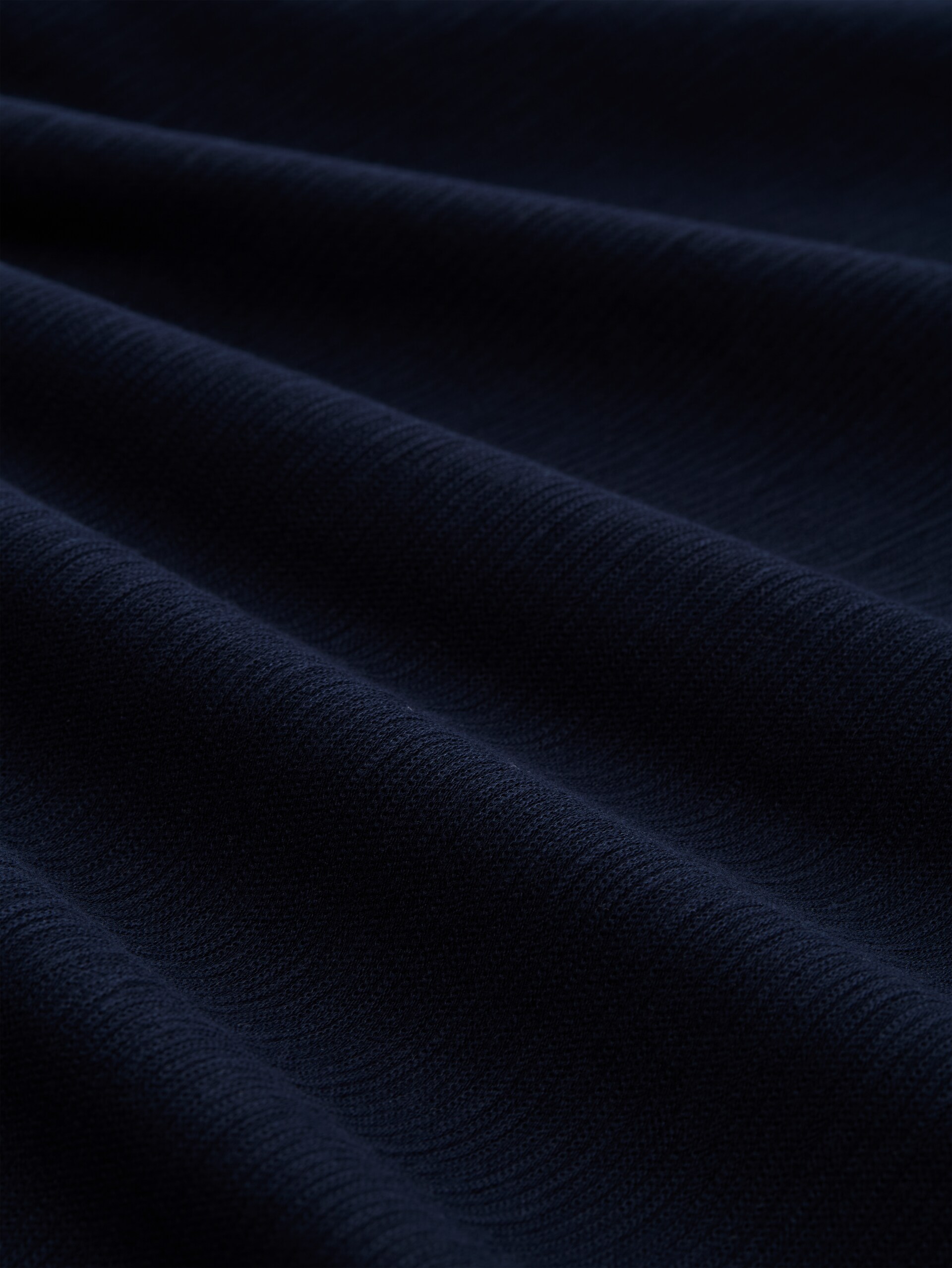 T-Shirt mit Ottoman-Struktur - sky captain blue - Material-Ansicht