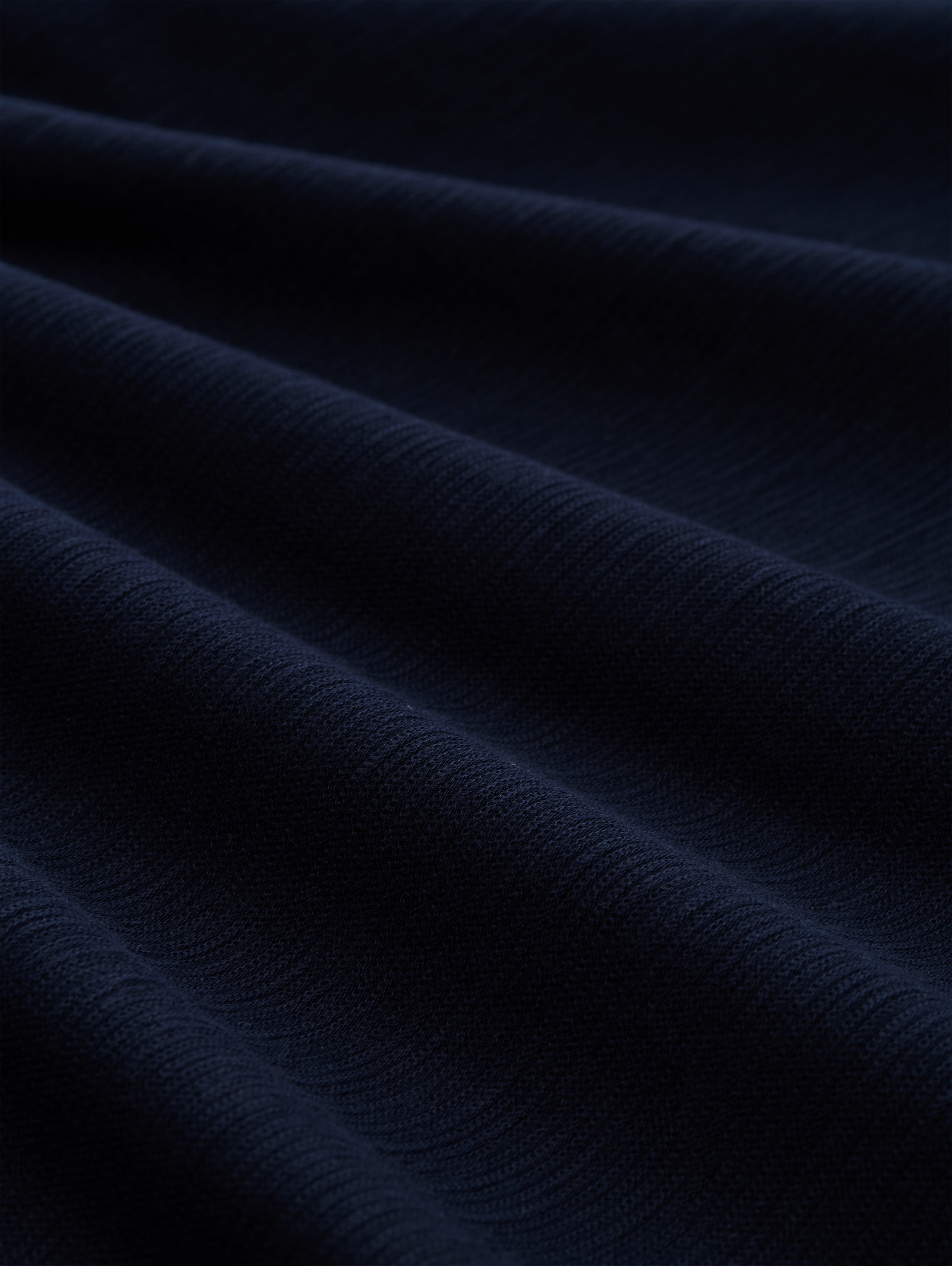 T-shirt met ottoman-structuur - sky_captain_blue_1 - 