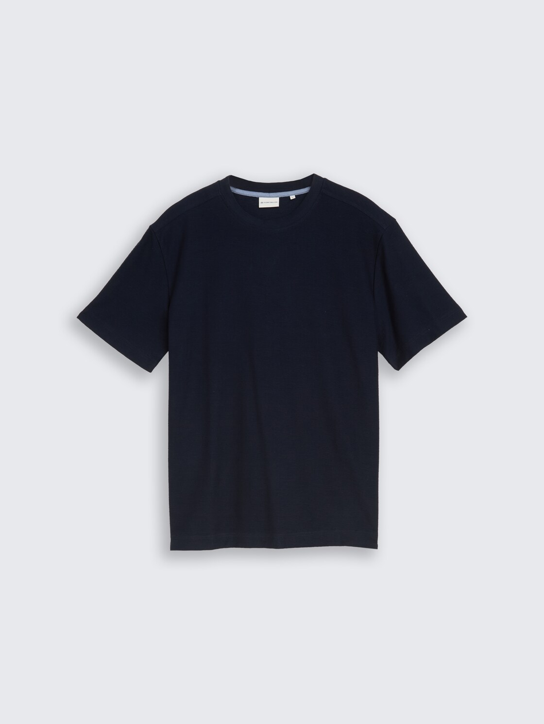 T-Shirt mit Ottoman-Struktur - sky captain blue - Vorder-Produkt-Ansicht