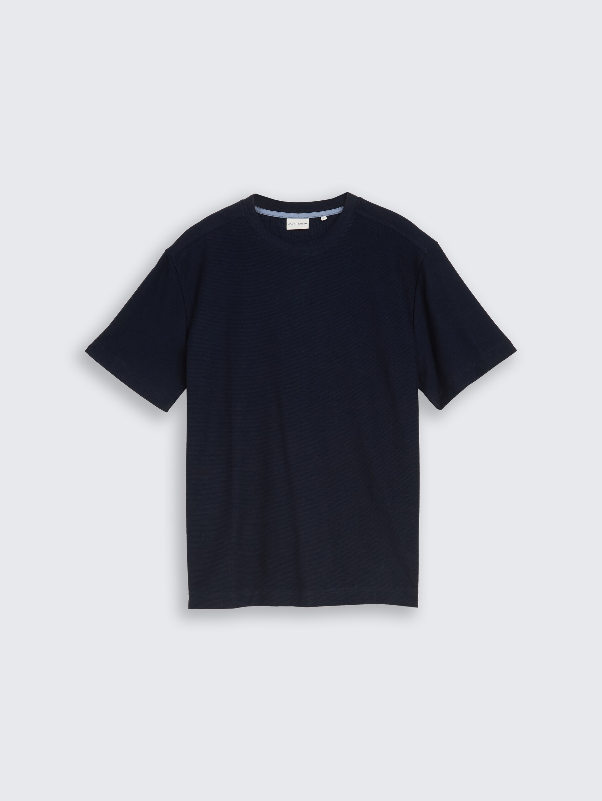 T-Shirt mit Ottoman-Struktur - sky captain blue - Vorder-Produkt-Ansicht