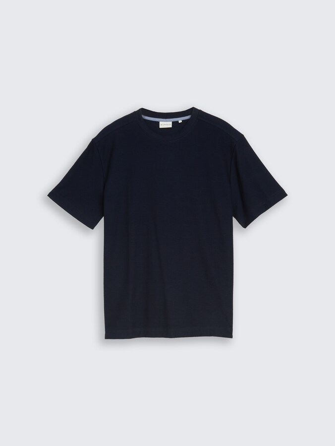 T-Shirt mit Ottoman-Struktur von Men, sky captain blue