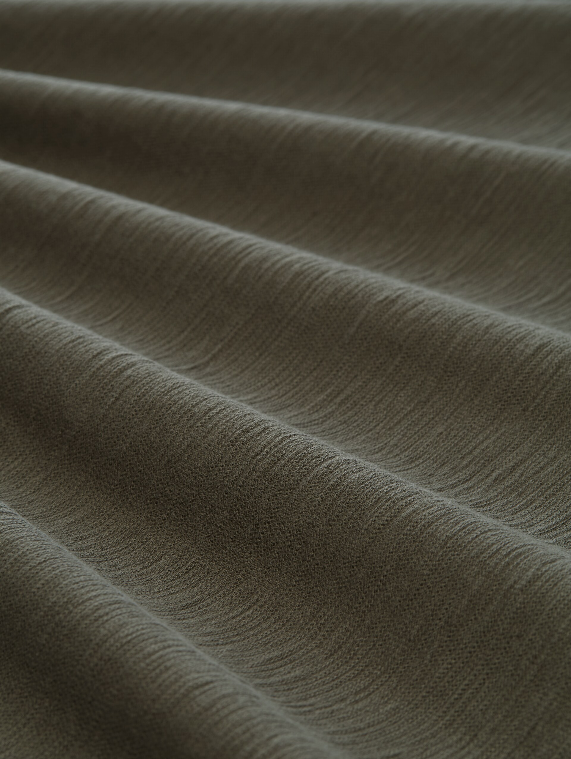 T-shirt with an ottoman texture - deep leaf green - Material view