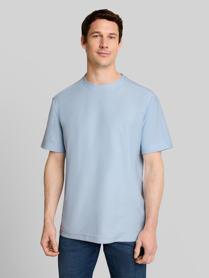 T-Shirt mit Ottoman-Struktur von Men, light blue grey