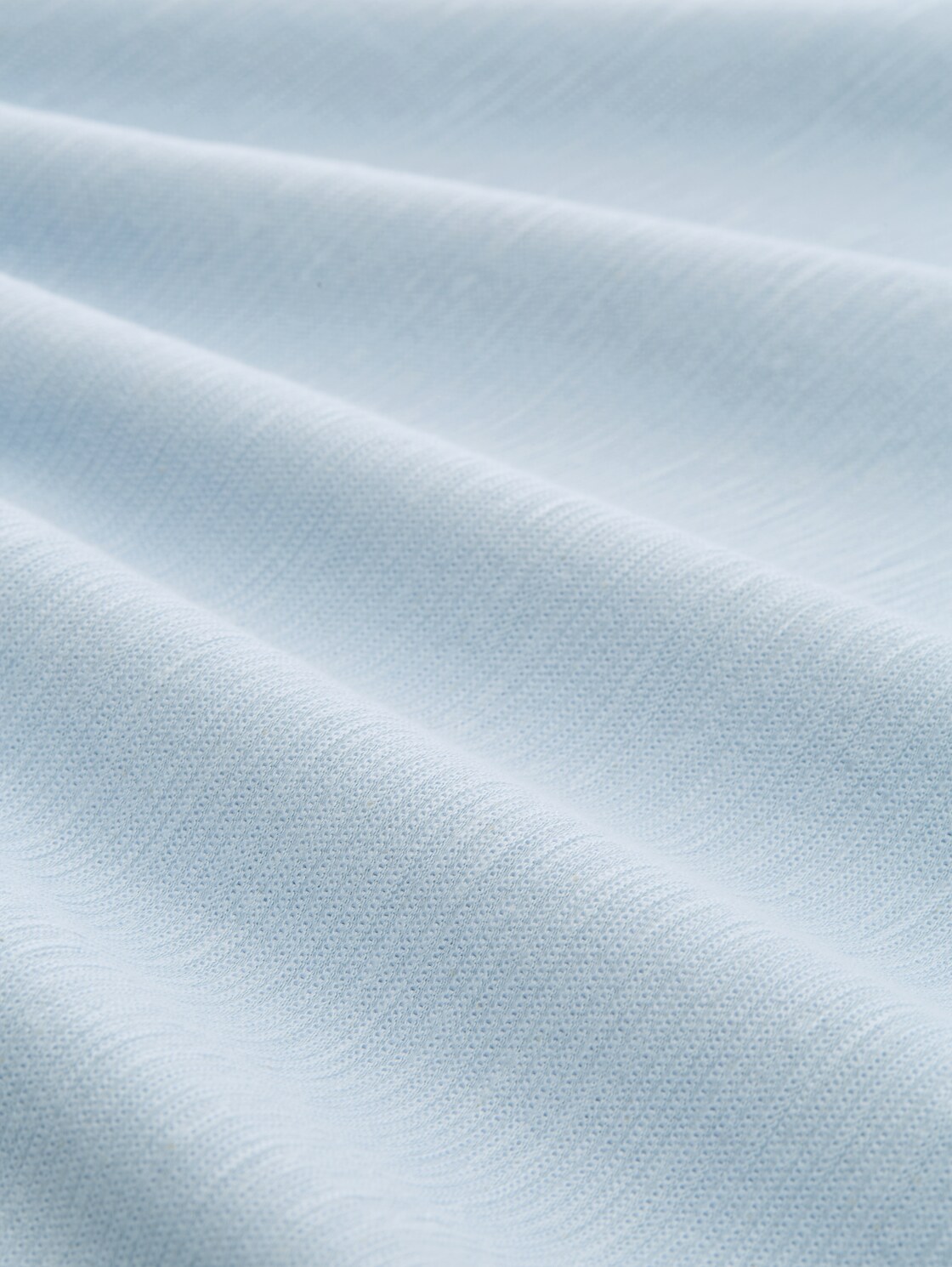 T-Shirt mit Ottoman-Struktur - light blue grey - Material-Ansicht