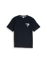 Not Selected, T-shirt with embroidery by Tom Tailor, blue