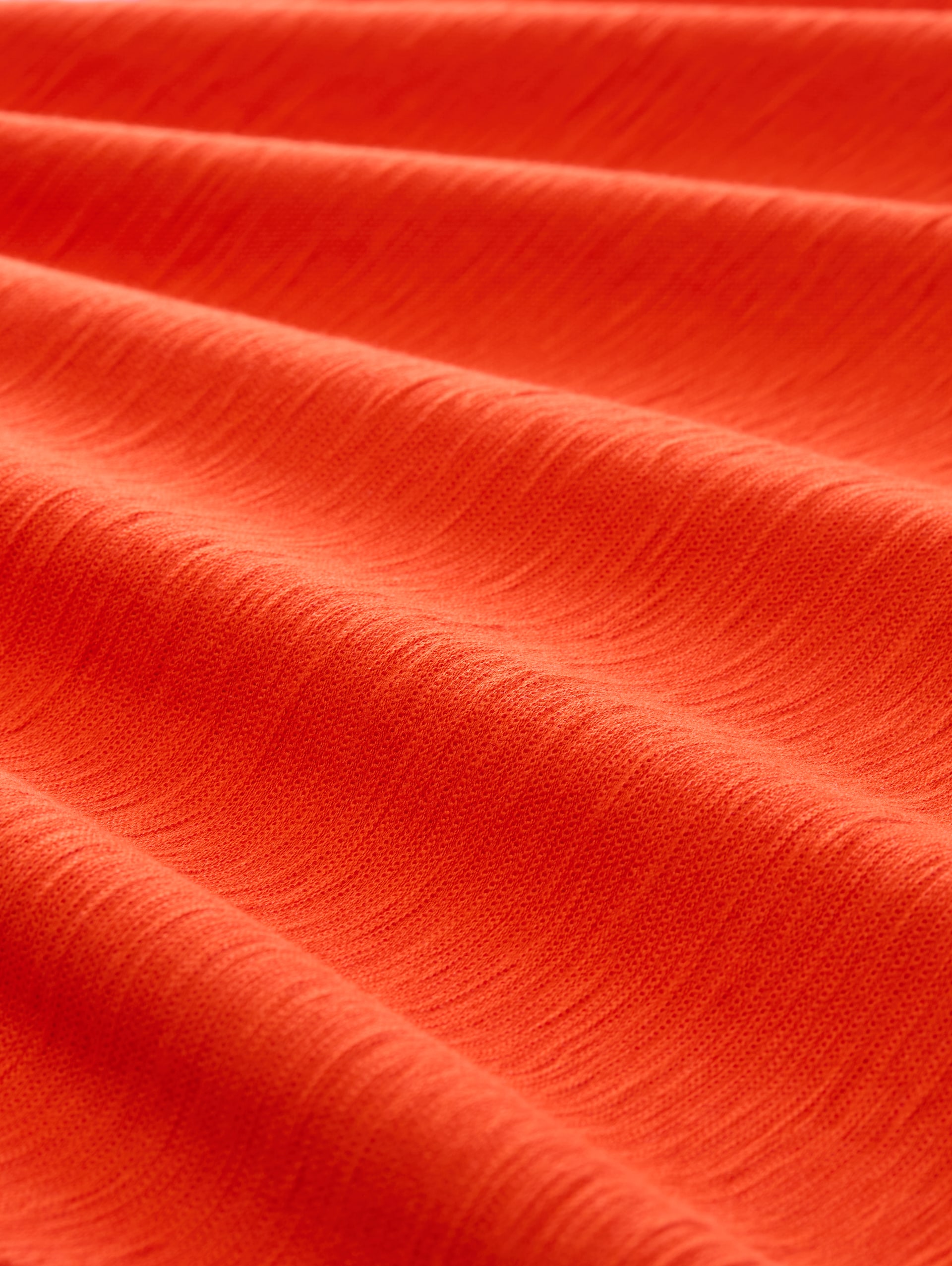 T-shirt with embroidery - orange red - Material view
