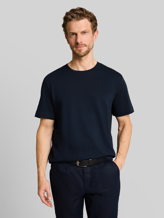 T-shirt en coton par Men, sky captain blue