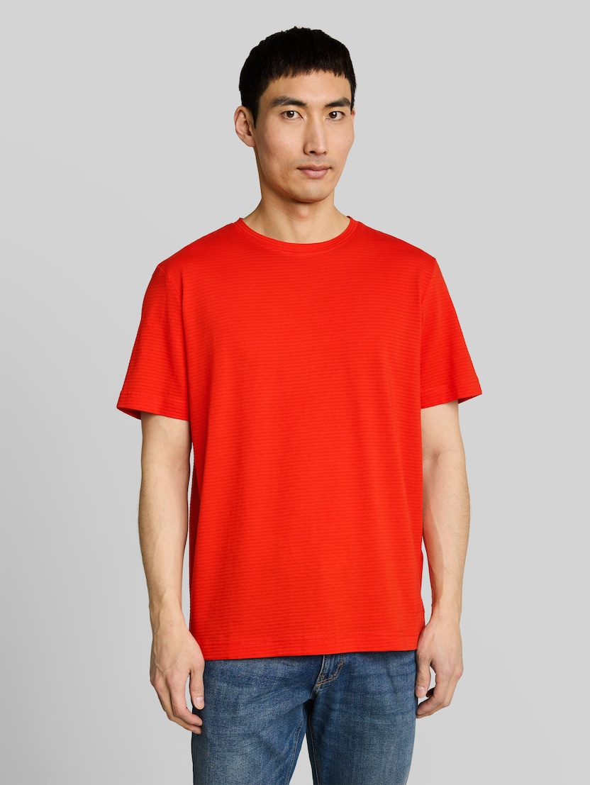 T-Shirt aus Baumwolle von Men, orange red