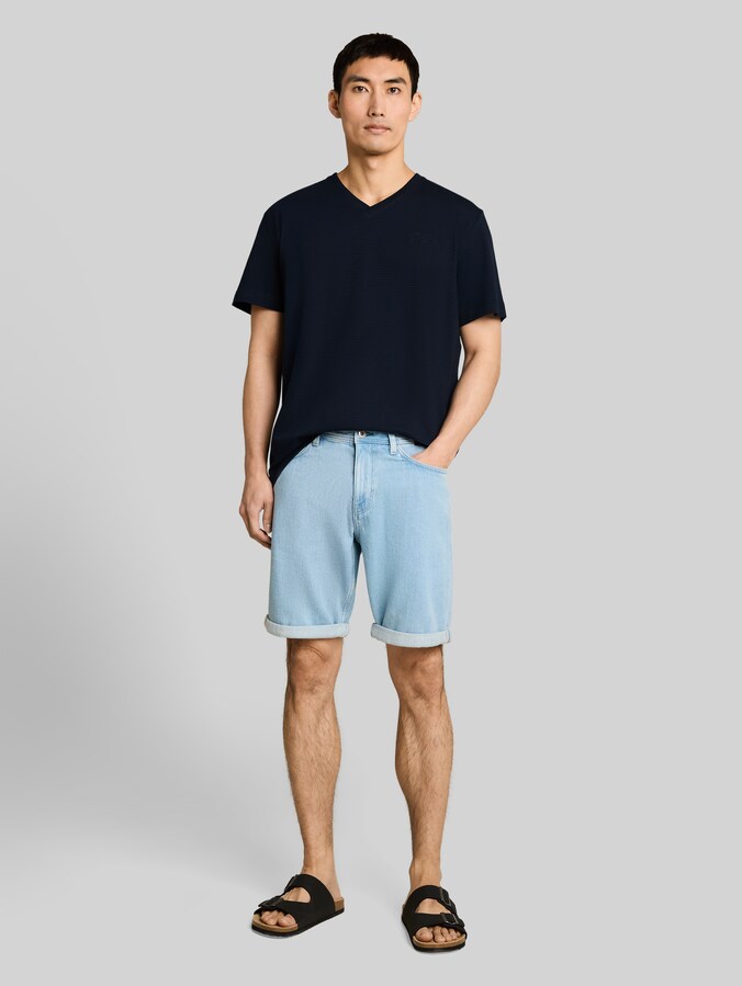 T-Shirt aus Baumwolle von Men, sky captain blue
