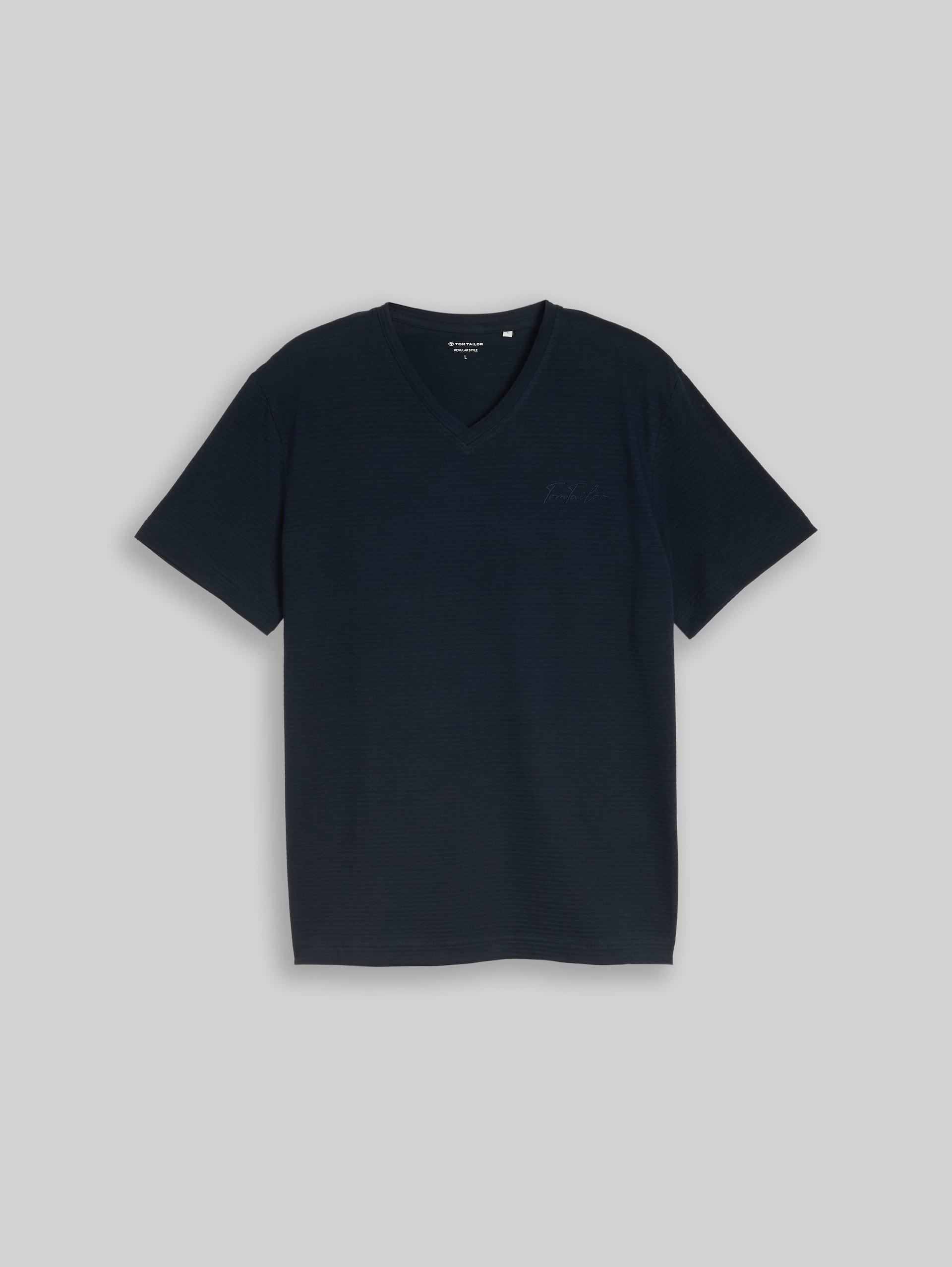 Cotton T-shirt - sky captain blue - Front product view