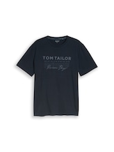 Not Selected, T-shirt with a worn look by Tom Tailor, blue