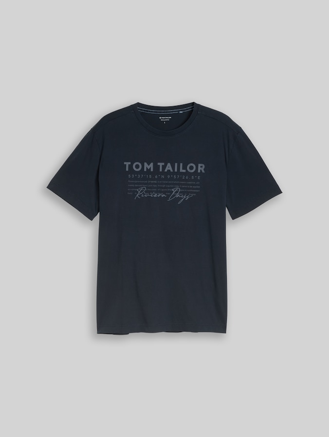 T-shirt au look usé par Men, sky captain blue
