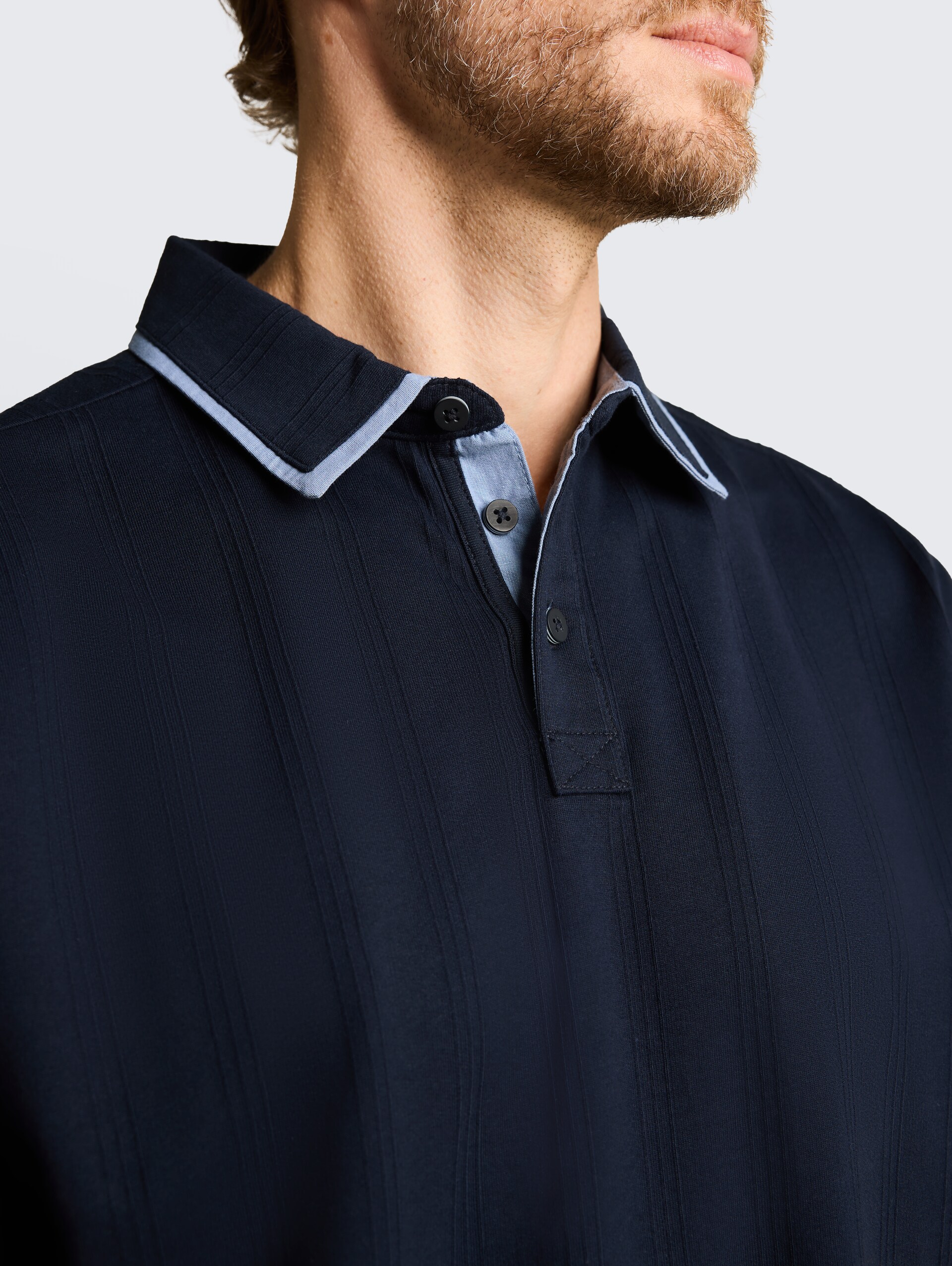 Polo van katoen - sky captain blue