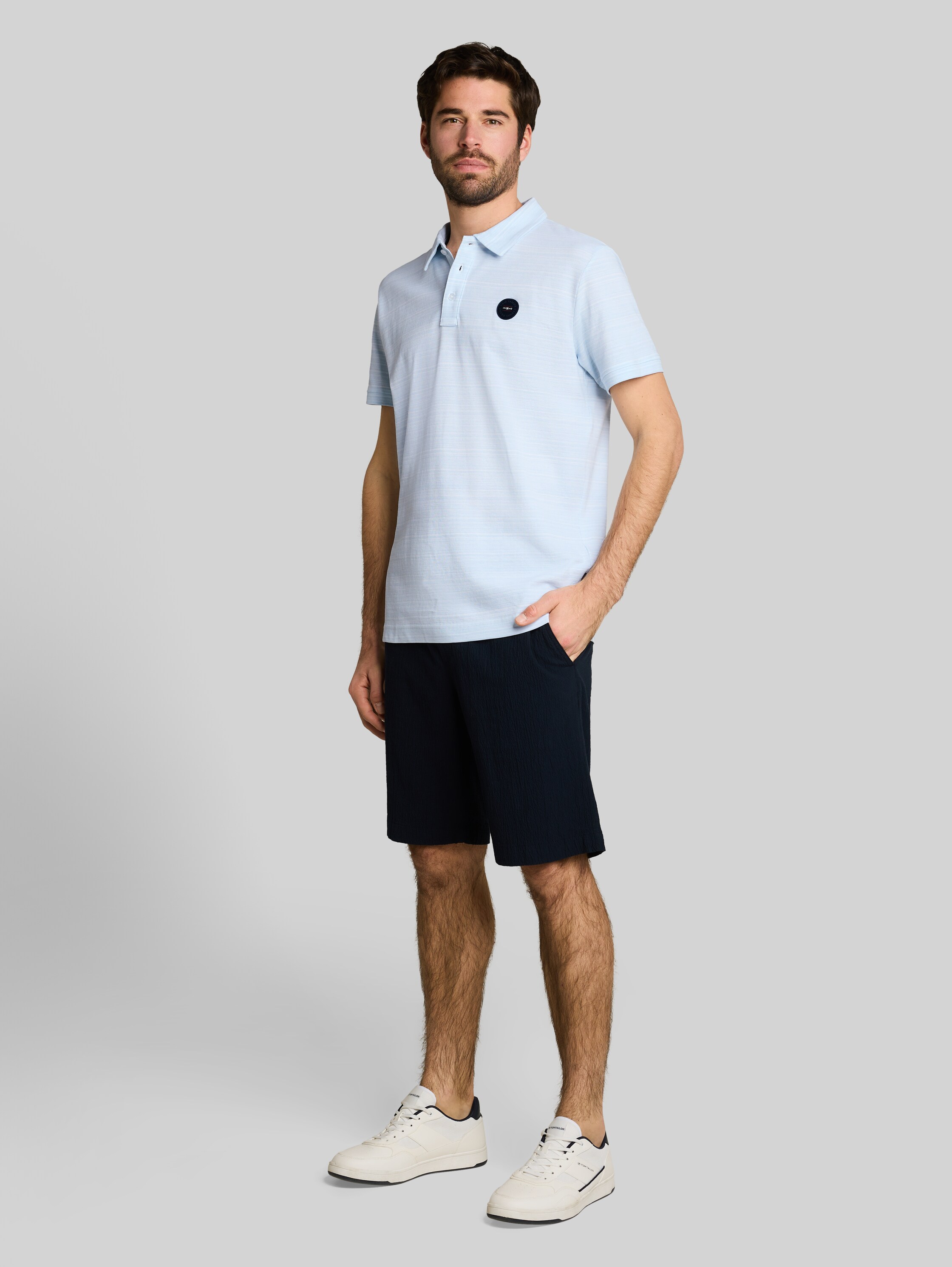 Črtasta polo majica iz piqué tkanine - Image 4
