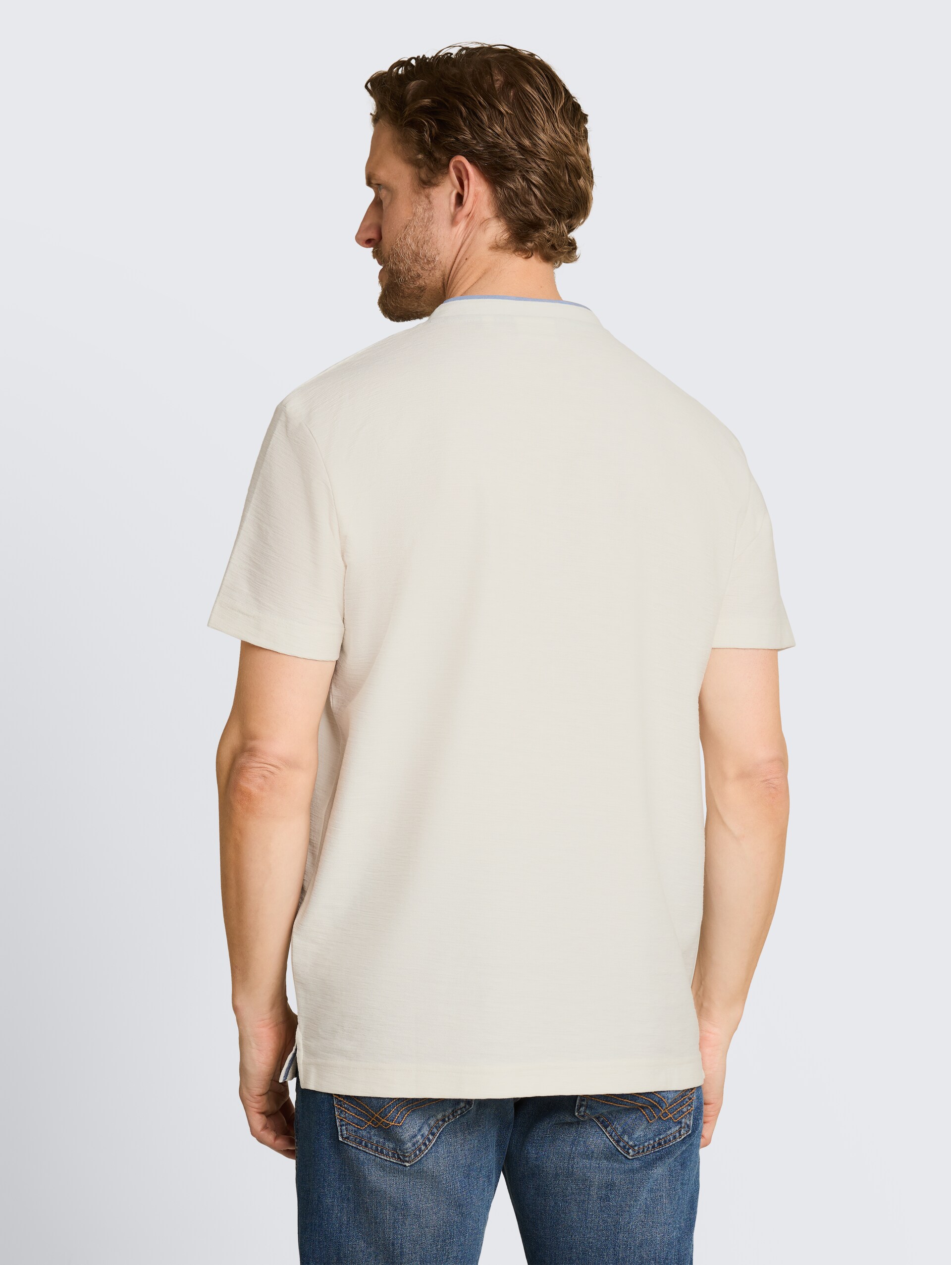 Poloshirt met borstzak - Gardenia White