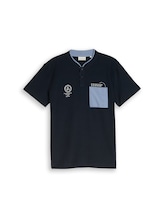 Nicht ausgewählt, Poloshirt mit Brusttasche von Tom Tailor, blau