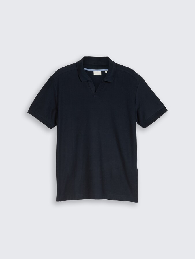 Poloshirt mit Ottoman-Struktur von Men, sky captain blue