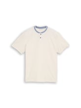 Ausgewählt, Poloshirt mit Stehkragen von Tom Tailor, braun