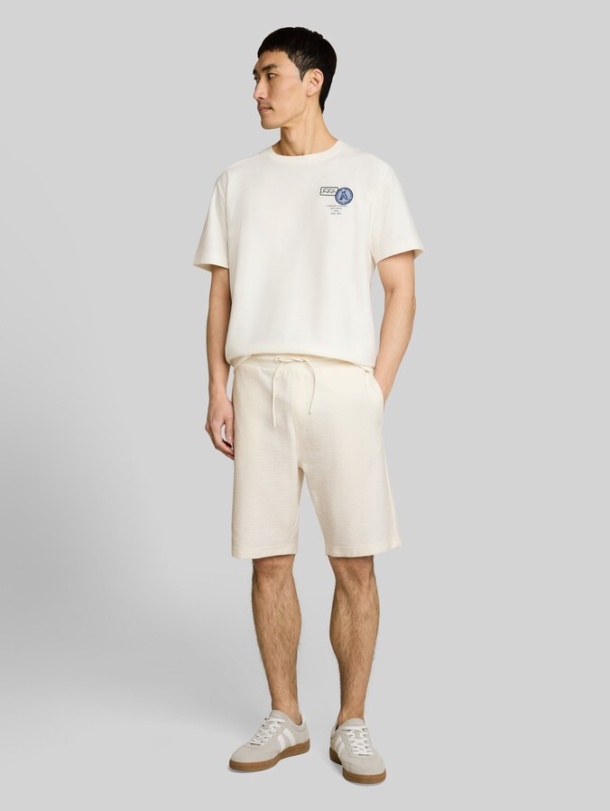 Regular-fit shorts with drawstring by Men, Gardenia White