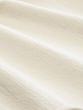 Short coupe classique avec cordon de serrage - Gardenia White - Vue de la matière