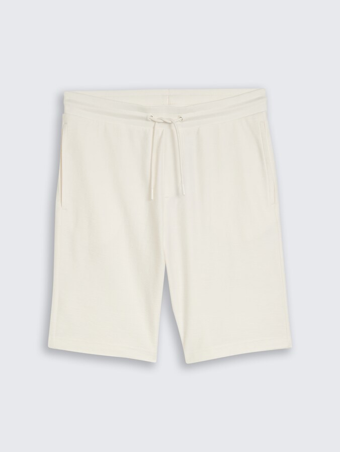 Regular Fit Shorts mit Kordelzug von Men, Gardenia White