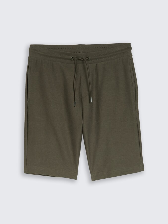 Regular Fit Shorts mit Kordelzug von Men, deep leaf green