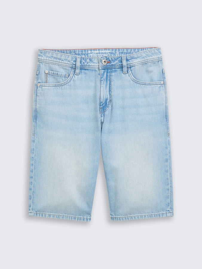 TTMARVIN STRAIGHT Ultralight Jeans Shorts von Men, Used Bleached Blue Denim