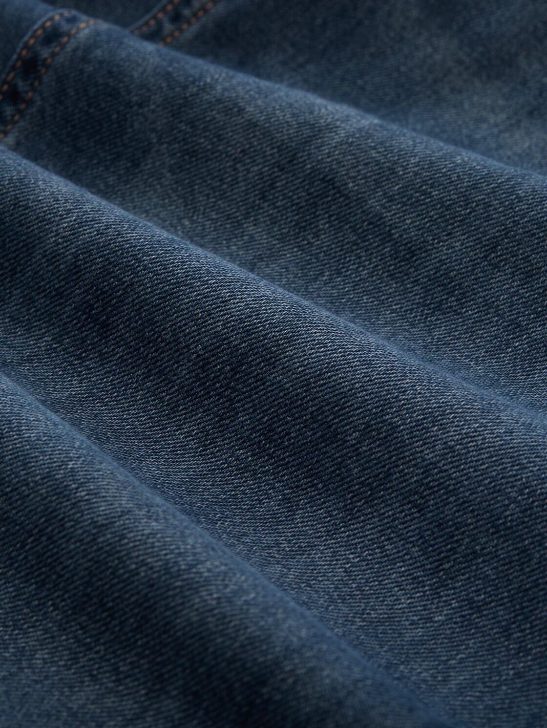 TTMARVIN STRAIGHT Ultralight Jeans Shorts - Used Dark Stone Blue Denim - Material-Ansicht