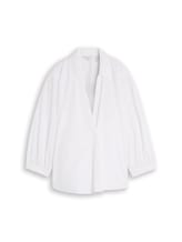 Not Selected, Loose-fit wrap blouse by Tom Tailor, white