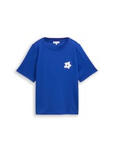 Geselecteerd, T-shirt met gehaakt detail door Tom Tailor, blauw