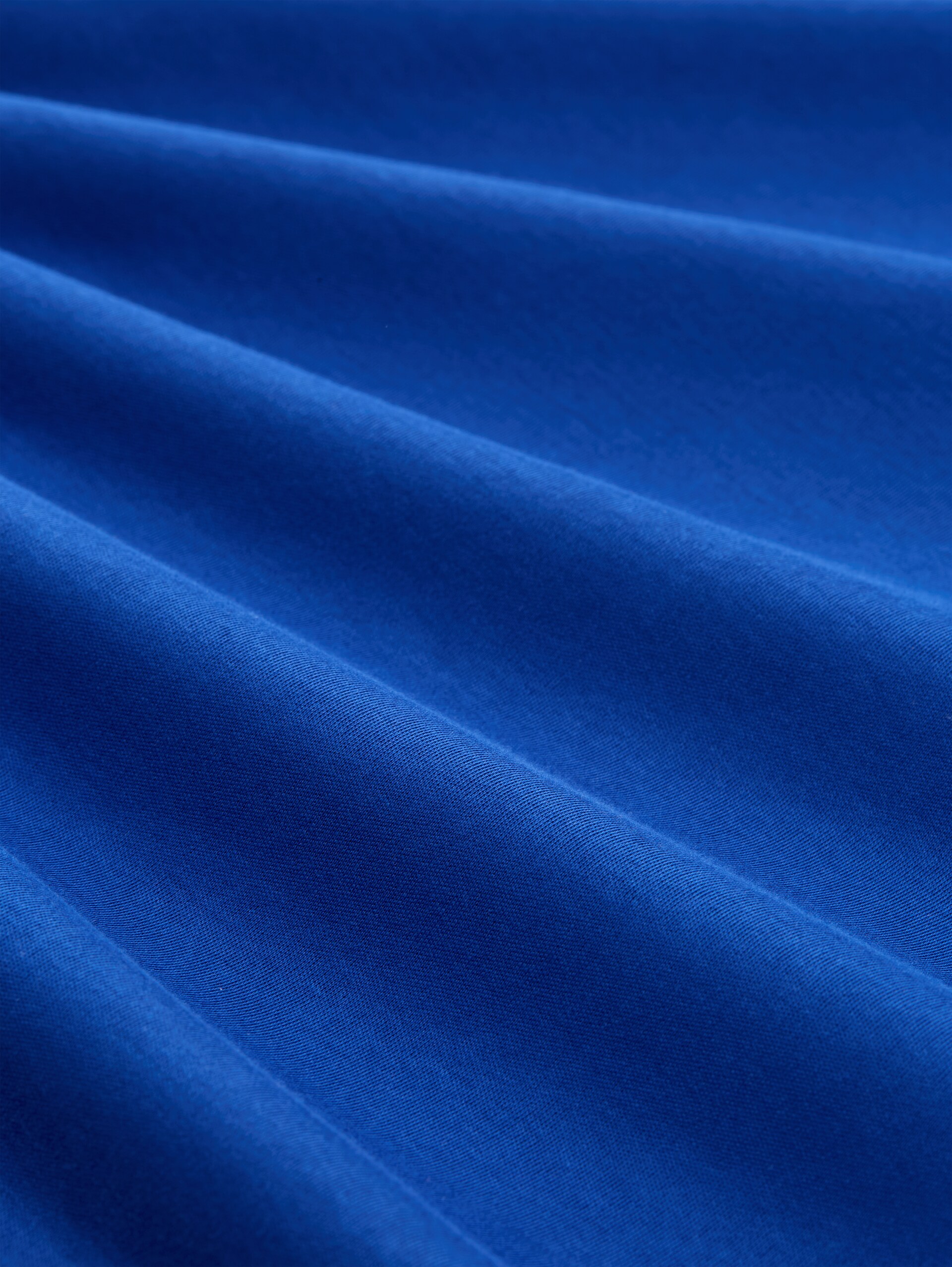 T-shirt met gehaakt detail - shiny royal blue - Materiaalweergave