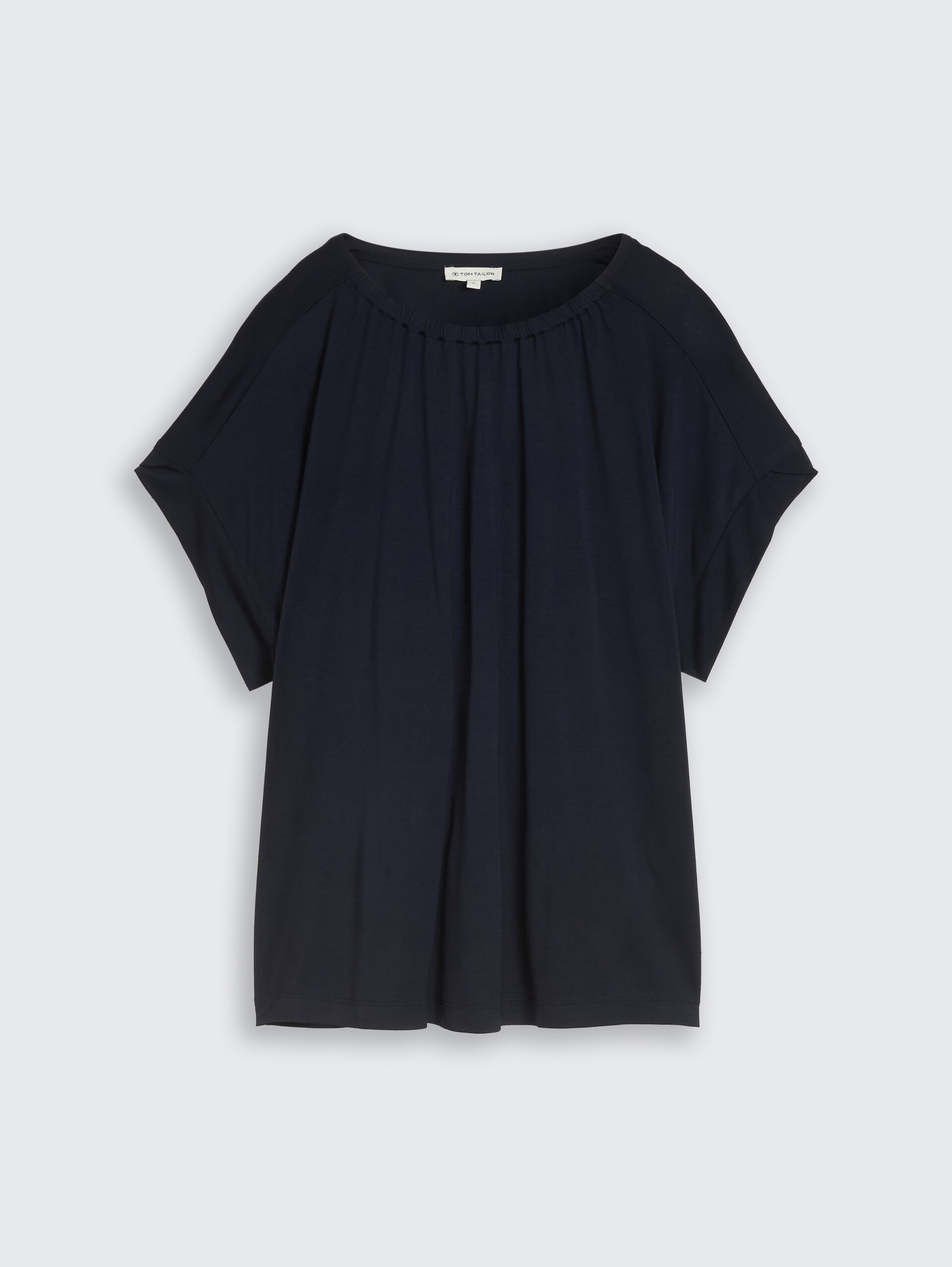T-shirt met plooien - sky captain blue - Product vooraanzicht