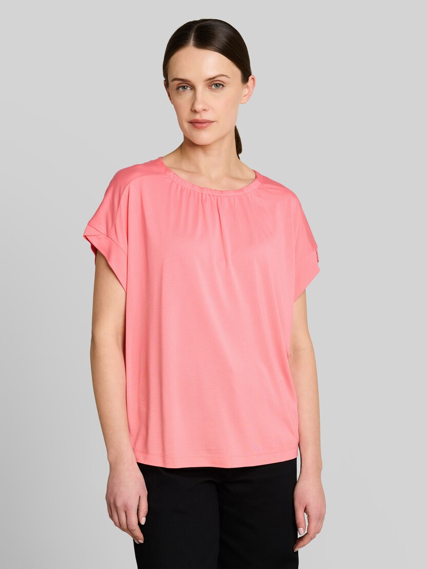 T-shirt with ruffles by Women, soft fuchsia pink