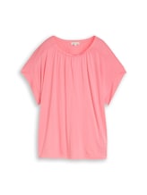 Nicht ausgewählt, T-Shirt mit Raffungen von Tom Tailor, rosa