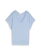 Selected, T-shirt with V-neck by Tom Tailor, blue